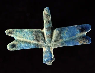 Sprinkhaan of sprinkhaan, 12e-13e Dynastie (blauwe faience)