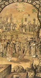 De verovering van Mexico door Hernan Cortes