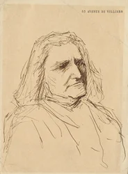Portret van Franz Liszt 1811-1886, 1880s