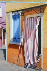 Kleuren van Burano (olieverf op paneel)