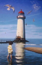 Eerste bezoek aan de vuurtoren