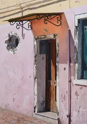 Nummer 93 Burano (olieverf op paneel)
