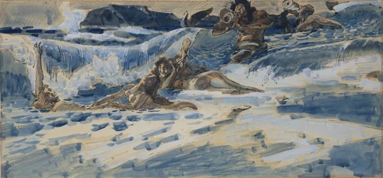 Spelende najaden en tritons, 1896-1898