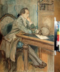Johann Wolfgang von Goethe (1749-1832) ontdekt het menselijke tussenkaaksbeen op 27 maart 1784