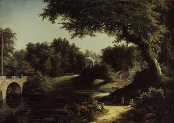 Uitzicht op het park in Pavlovsk