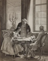Russische taalles van keizerin Catherine II