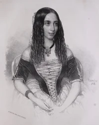 Portret van Emilia Lemouton (Miklós Barabás, 1845)