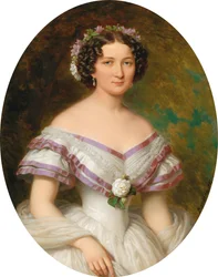 Portret van gravin Maria Gabriella Josepha Anna Szápáry, geboren Atzél de Borosjenő