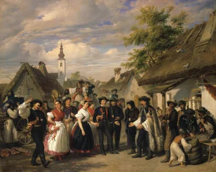 De aankomst van de bruid