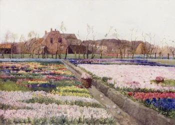 "Wanneer de lente de bloemen ontgrendelt om de lachende bodem te schilderen"
