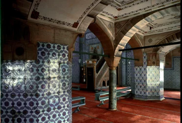 Interieur van de Rustem Pacha Moskee (1560-1564)