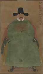 Han Yige, ca. 1368-1644 (hangende rol, kleur op zijde)