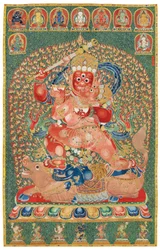 Keizerlijke Geborduurde Zijde Thangka