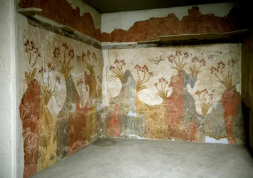 Minoïsche kunst: ‘Lente’. Fresco