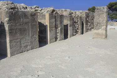 Minoïsch archeologisch terrein van Phaistos. De westelijke magazijnen.