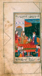 Miniatuur uit het manuscript Divan, 1813