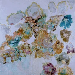 Etherische gouden bloesems