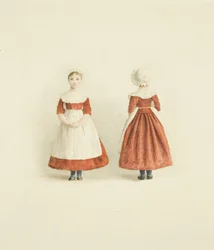 Kostuum van de Red Maids