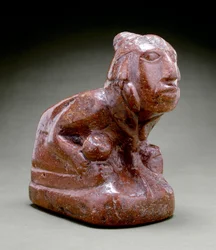 Menselijke beeltenis pijp, Cahokia, 1000-1300