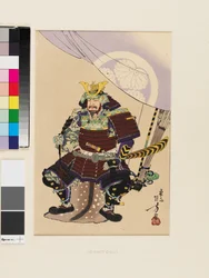 Tokugawa Ieyasu, eind 19e-begin 20e eeuw (houtsnede)