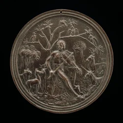 Orpheus spelend voor de dieren