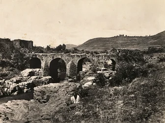 Portugese brug in Gondar, Ethiopië, 09/05/1936