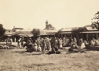Het bouwen van een rijk in het fascistische tijdperk: marktplein in Cheren, 09/05/1936