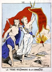 Vrijmetselarij verbonden met La Commune, c.1871 (illustratie)