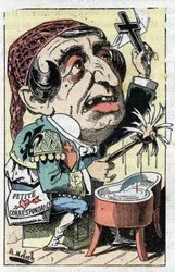 Allegorie van de Franse krant Le Figaro in 
