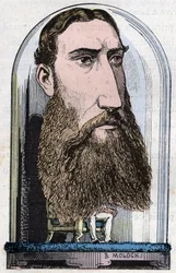 Portret van Leopold II, Koning der Belgen (Louis Philippe Marie Victor), Prins van België, Hertog van Saksen, Prins van Saksen-Coburg-Gotha, Hertog van Brabant
