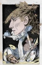 Portret van comédienne Henriette Rosine Bernard, bekend als Sarah Bernhardt (1844-1923)