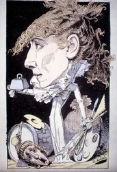 Cartoon van Henriette Rosine Bernard alias Sarah Bernhardt