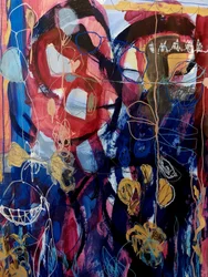 Levendige abstracte bloemen