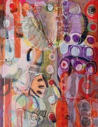Levendige abstracte stroming