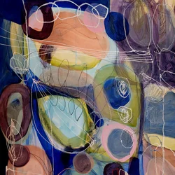 Levendige organische abstracte vormen