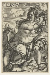 Cleopatra met slang