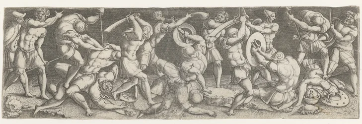Gevecht tussen Romeinse soldaten