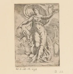 Vrouw met kannen en kruiken