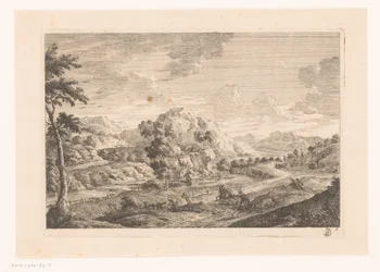 Landschap met graf