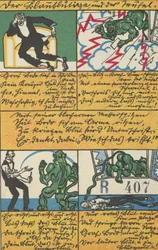 De blauw bloedige man en de duivel, 1911
