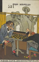 Weens Café: De Schaakspelers