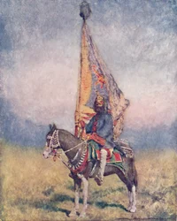 Een vaandeldrager van Cutch