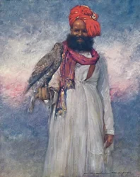 Een valkenier van Rajgarh