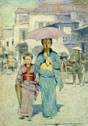 Een Japanse Straatscène