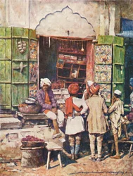 Een populaire kraam, 1905