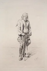 Man met Wandelstok
