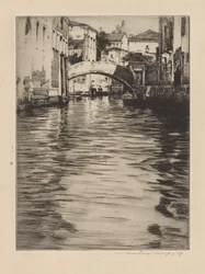 Reflecties, Venetië (Brug van Luciano, Grand Canal)