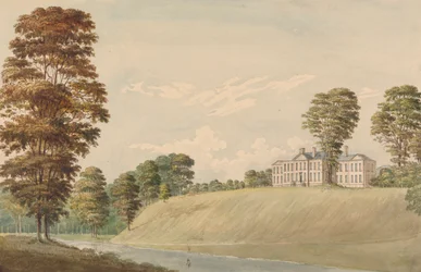 Uitzicht op Erthig, Denbigshire, Wales