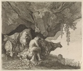 Apollo hoedt de kudde van Admetus