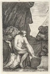 Batseba ontvangt de uitnodiging van David